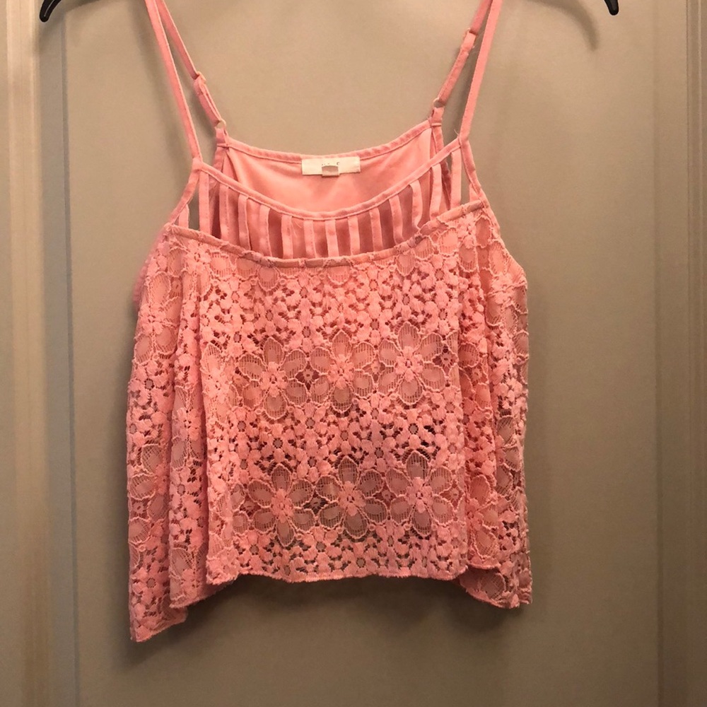 Caged boho crop top
